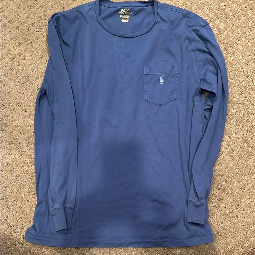 Polo by Ralph Lauren Blue Long Sleeve Tee